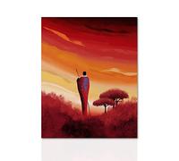 Declea Home Decor Cuadro étnico, algodón, multicolor, 60 x 80