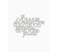 Declea Letras de madera con texto en inglés «Il rumore del mare», decoración de pared, decoración moderna, texto en madera