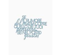 Declea Letras de madera con texto en inglés «Il rumore del mare», decoración de pared, decoración moderna, texto en madera