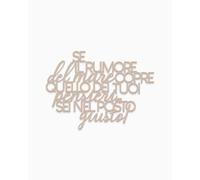 Declea Letras de madera con texto en inglés «Il rumore del mare», decoración de pared, decoración moderna, texto en madera