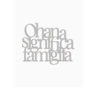 Declea Ohana Significa Familia - Letras de madera para decoración de pared, diseño moderno con texto en inglés