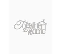 Declea Texto de madera Together is Home, decoración mural decoración moderna con texto en madera