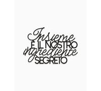 Declea Texto en madera «L'ingrediente Secreto», decoración de pared, decoración moderna, texto en madera