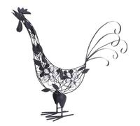 Deco 79 64690 Estatua Decorativa de Gallo de Metal, 24 por 21 Pulgadas (suspendido por el Fabricante)