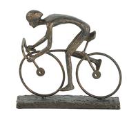 Deco 79 Escultura contemporánea para bicicleta, 9" x 3" x 8", bronce