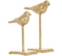 Deco 79 Escultura, Hierro, Oro, 2 Piezas tamaño pequeño