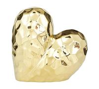 Deco 79 Escultura, Porcelana, Oro, 8 x 3 x 8 Pulgadas