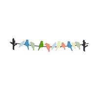 Deco 79 Metal Bird Home Wall Decor Indoor Outdoor Wall Sculpture, Wall Art 40" x 1" x 7", Multi Colored