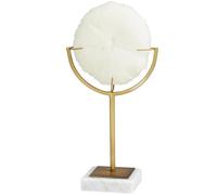 Deco 79 The Novogratz Polystone Coral Escultura Hecha a Mano con Base de mármol, 6 x 3 x 11 Pulgadas, Color Crema