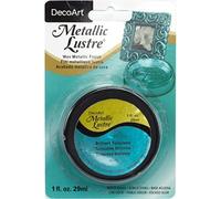 Deco Art Acabado metálico de cera brillante, 28.3 g, turquesa brillante (ML-81-11), para madera, paredes, lienzo, papel, cerámica sin esmaltar y más