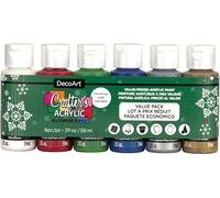 Deco Art Acrílico para manualidades 6/PK NAVIDAD, talla única