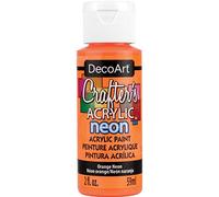 Deco Art DCA130 - Pintura para Tejidos y Telas, Color Naranja neón