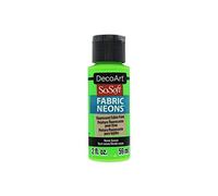 Deco Art Pintura de tela suave verde neón, acrílico, Talla única