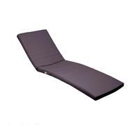 deco arts Colchoneta Tumbona Exterior Desenfundable e Impermeable - Cojín Acolchado para Jardín, Piscina y Playa - 185x60x5 cm, Gris Carbón