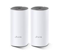 TP-Link Deco E4 (2-pack) Doble banda (2,4 GHz / 5 GHz) Wi-Fi 5 (802.11ac) Blanco, Gris Interno