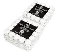 DECO EXPRESS Juego de Velas de 24, 25, 50, 100, 200, Velas Larga Duracion 10, 8 o 4 horas (Blanco 100/8 horas)