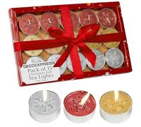 DECO EXPRESS Pack Velas de Te, Set de Velas Sin Aromas, Multipack con Duración de 2,5, 3 o 6 Horas (Multi 15 Pack)