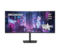 Deco Gear Monitor Nano IPS curvado 5K2K de 40 pulgadas | Pantalla UltraWide 21:9 5120 × 2160, actualización de 120 Hz | USB-C PD de 65 W | HDR, sincronización adaptativa | Altavoces integrados