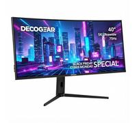 Deco Gear Monitor Nano IPS curvado ultra ancho de 40, 5120x2160 5K2K, 21:9, HDR10, AdaptiveSync, 100% sRGB, HDMI 2.0, DP, USB-C