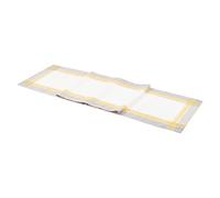 Deco Mex HZ7854201250RUN Halley - Alfombra (45 x 250 cm), Color Blanco, Amarillo y Gris