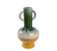 DECO-STYLE Florero ceramica asas. Multicolor