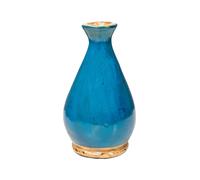 DECO-STYLE Florero ceramica. Azul