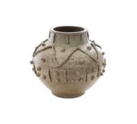 DECO-STYLE Jarron ceramica egipcio. Beige