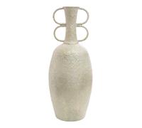 DECO-STYLE Jarron metal. Blanco