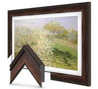 Deco TV Frames - Marco inteligente Burlwood compatible solo con Samsung The Frame TV (43 pulgadas, compatible con Frame TV 2021-2025)