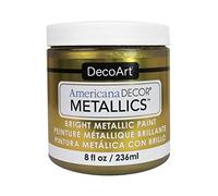 DecoArt Ameri Deco Mtlc 8oz VintBrass Americana Décor-Tarro de Pintura metálico de latón Vintage, Acrílico, 236 ml (Paquete de 1)