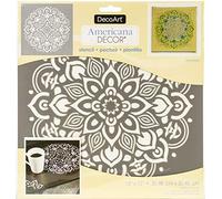 DecoArt Americana Decor - Plantilla de Mandala, Color Blanco, 12 x 12