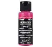 DecoArt Americana Multi Surface 2 Oz. Pintura Acrílica Rosa Tropics, Papel, Multicolor, 6