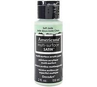 DecoArt Americana Pintura para Botellas de satén multisuperficie, acrílico, Jade Suave, 1 Count (Pack of 1)
