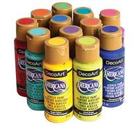 DecoArt Pack 12 ACRILICOS Americana Brillantes 59 ML