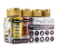 DecoArt PACK 8 AMERICANA DAZZLING METALLICS 59 ML