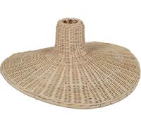 Decoclico Suspension non électrifiée forme capeline en rotin tressé dia 50