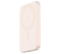DECODED Batería externa inalámbrica de 5000 mAh, ultrafina, certificada Qi2, ultrarápida de 15 W, cargador portátil compatible con MagSafe, paquete de batería magnética para iPhone Air/17/16/15, color