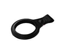 Decoded Elegante llavero de cuero a prueba de golpes para AirTag, Negro