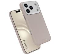 DECODED Funda de Cuero para iPhone 17 Pro MAX, Cuero Ecco Premium, Compatible con Magsafe, Anillo de Cámara Protegido, Botón de Acción de Vidrio, Resistente a los Arañazos, Botones Metálicos, Negro
