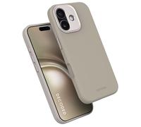 DECODED Funda de silicona para iPhone 17, Premium Soft Touch, Recubrimiento antibacteriano, compatible con MagSafe, Protección contra caídas, Resistente a arañazos, Botones de Metal, Agarre Firme
