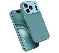 DECODED Funda de Silicona para iPhone 17 Pro MAX, Soft-Touch Premium, Recubrimiento Antibacterial, Compatible con MagSafe, Protección contra Caídas, Resistente a los Arañazos, Azul