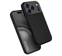 DECODED Funda de silicona para iPhone 17 Pro Max, suave al tacto, revestimiento antibacteriano, compatible con MagSafe, protección contra caídas, resistente a los arañazos, botones de metal, color