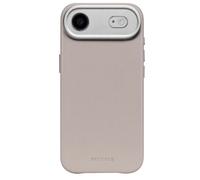 DECODED Funda de Cuero para iPhone 17 Air, Cuero Ecco Premium, Compatible con Magsafe, Anillo de Cámara Protegido, Botón de Acción de Vidrio, Resistente a los Arañazos, Botones Metálicos, Negro