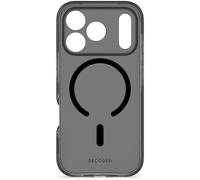 DECODED Funda para iPhone 17 Air, Transparente, Funda Protectora, Material 100% Reciclado, Protección de Cámara, Anti-Amarilleo, Compatible con MagSafe, Protección 4 Metros, Negro