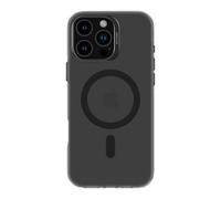 Decoded funda transparente negra para iphone 16 pro max, antiamarilleo
