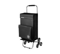 DECODEKO Carrito de la Compra Plegable de 50L con Compartimento Refrigerante, Carrito de Playa 6 Ruedas y Opción de 2 Ruedas, Carro Compra Ideal para Supermercado (6 Ruedas Negro)