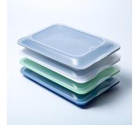 DECODEKO Tupper Embutido Nevera Hermético, Porta Embutidos Fresh Set de 4 Apilable, Libre de BPA Apto Congelador, Microondas, Lavavajillas, 17 x 3.2 x 25.2 cm, Fácil de llevar (4)
