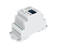 Decodificador de atenuación LED DMC DMX512 convertidor de señal operación de 3 botones con pantalla Digital 24V DC 12V 36V montaje en carril DIN