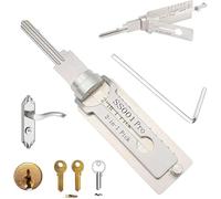 Decodificador de Llave Maestra 2 en 1 de Acero Inoxidable - Kit de Selección de Bloqueo y Reparación de Mantenimiento