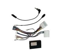 Decodificador de radio CANbus para coche Android compatible con Renault Kadjar 2016-2017 Captur/Clio, arnés de cableado de 16 pines, adaptador de cable de alimentación